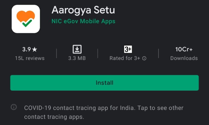 aarogya setu app travel