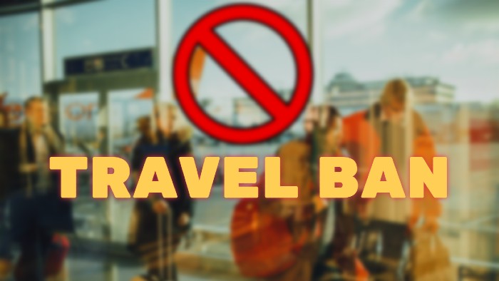 travel ban to and from India